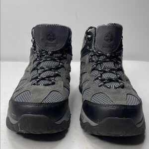 Khombu Gray and Black Athletic Shoes with Rugged Soles